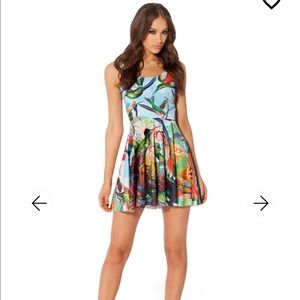 BM birds of paradise skater dress